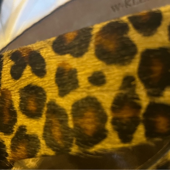 NWOT W. Klienberg genuine leopard hair calf belt* - Picture 3 of 8